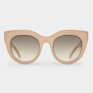 Le Specs Nude Cat-Eye Sunglasses Oatmeal Air Heart